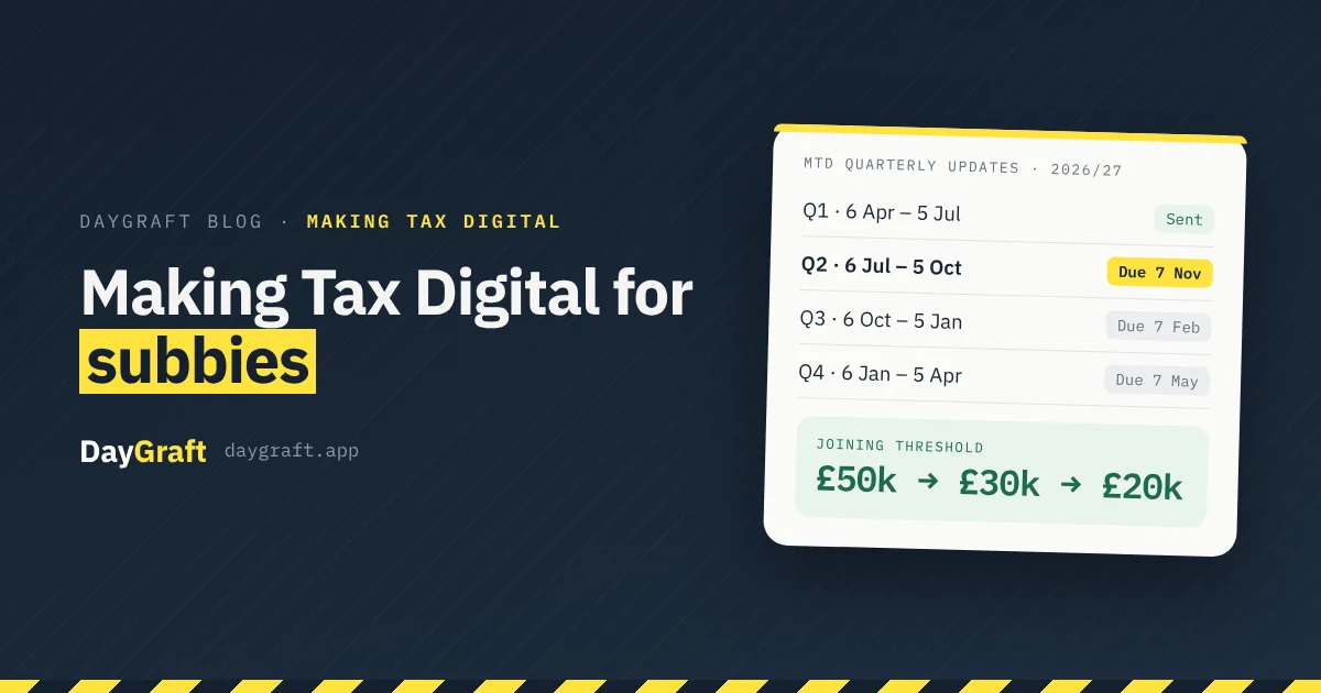 Making Tax Digital for subcontractors: what changes and when